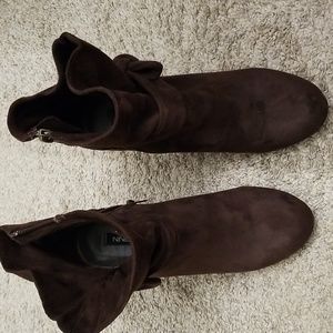Nine West brown Suede ankle boots